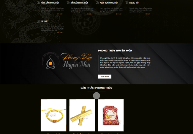 Thiết kế website bán hàng phong thủy tại Tiền Giang